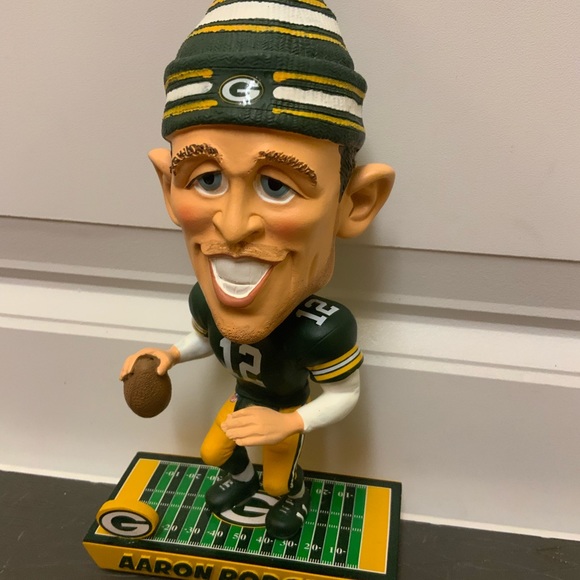 Aaron Rodgers Green Bay Packers NFL Caricature Limited Edition Bobblehead, NIB - Picture 6 of 6